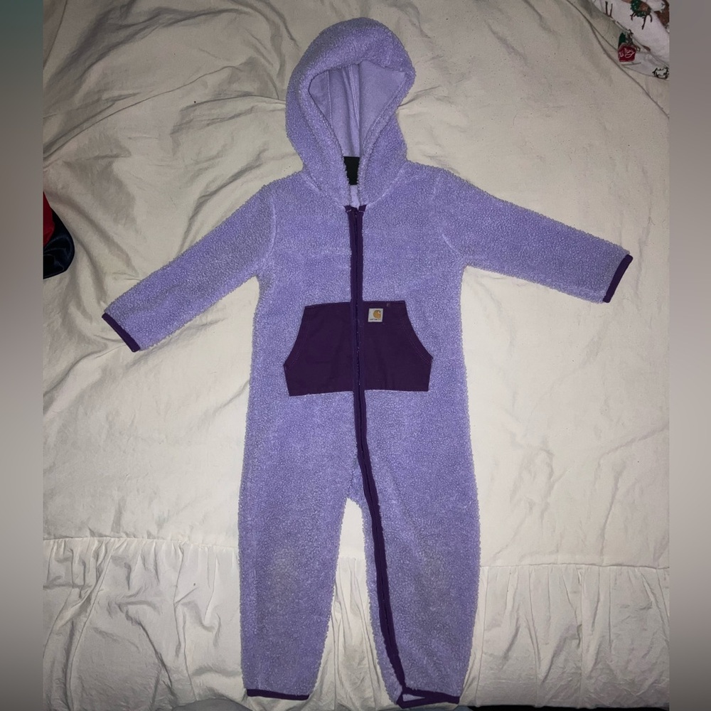 Carhartt Infant Long Sleeve Zip-Front Sherpa Coverall size 24m